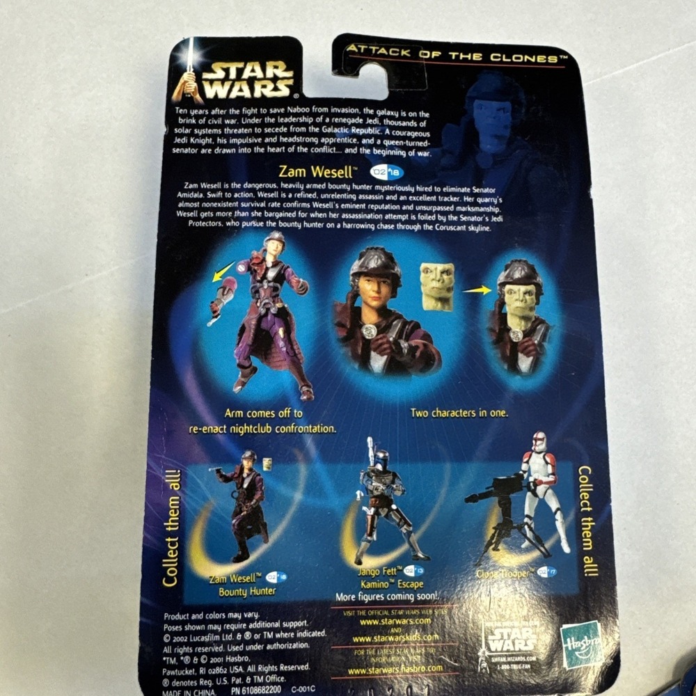 Lot of 4 Star Wars 2002 Action Figures Attack of the Clones Yoda Palpatine Vtg - Picture 4 of 10